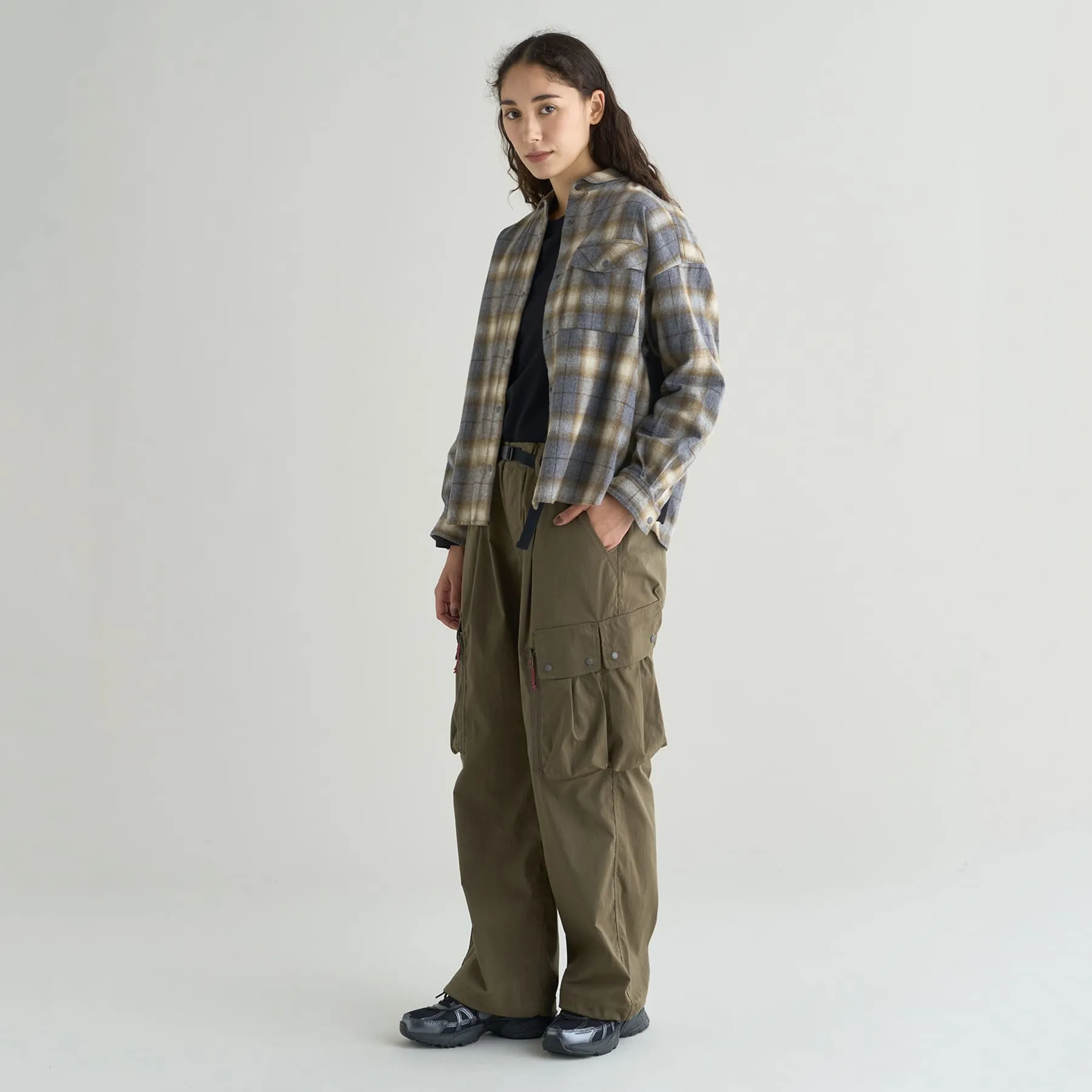 【SPECIAL PRICE】FADE PLAID CAMP SHIRT W(WOMEN)