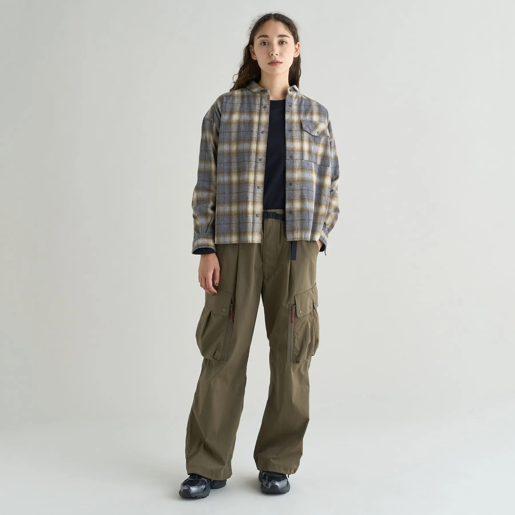【SPECIAL PRICE】FADE PLAID CAMP SHIRT W(WOMEN)