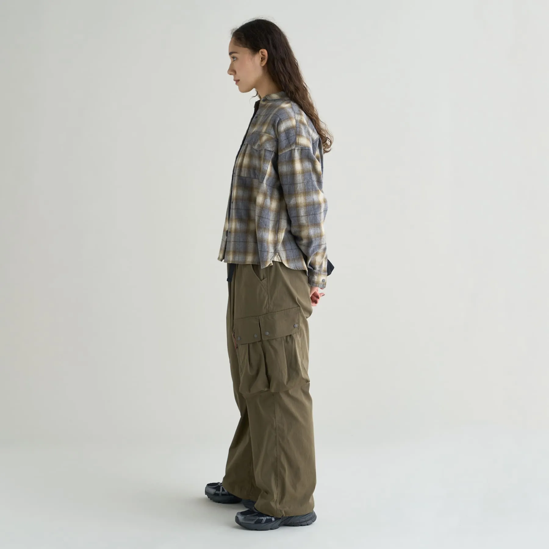 【SPECIAL PRICE】FADE PLAID CAMP SHIRT W(WOMEN)