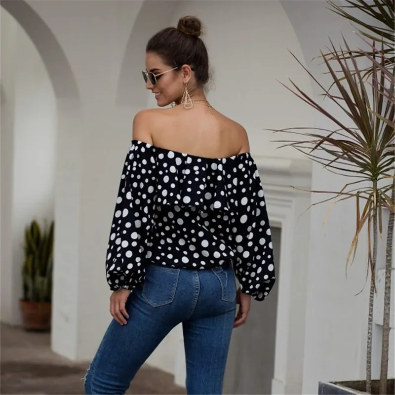 Spotlight Flair Off-Shoulder Ruffle Top