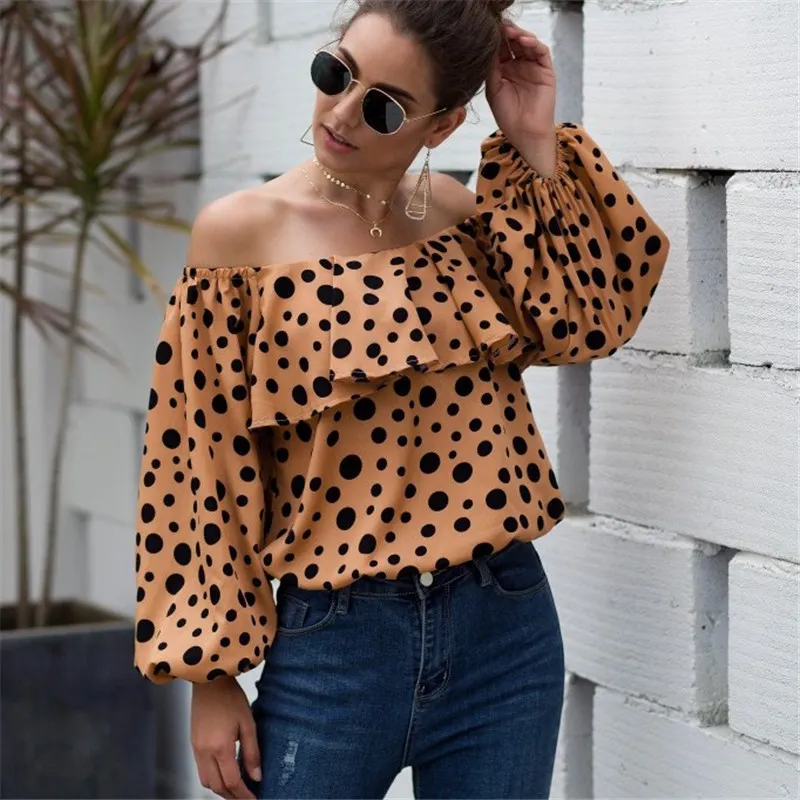 Spotlight Flair Off-Shoulder Ruffle Top