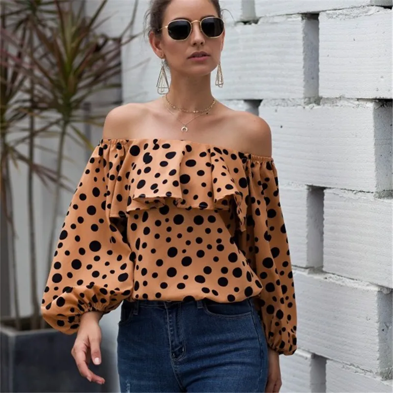 Spotlight Flair Off-Shoulder Ruffle Top