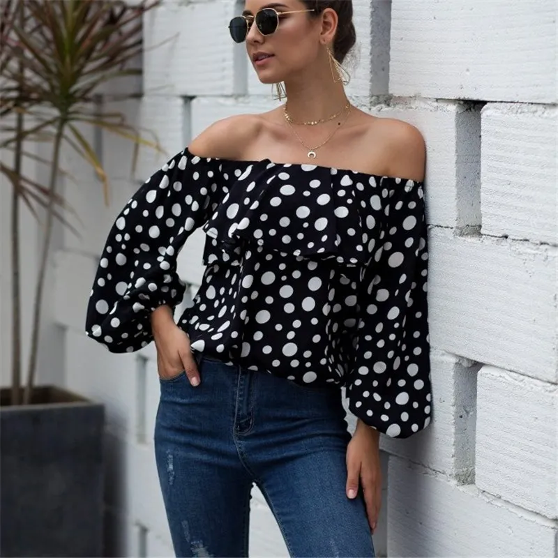 Spotlight Flair Off-Shoulder Ruffle Top