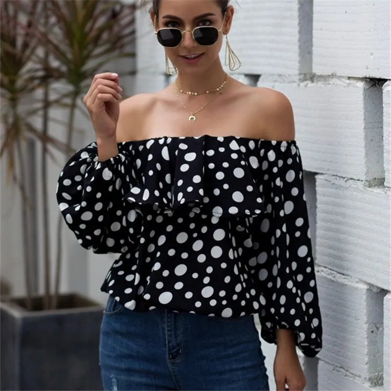 Spotlight Flair Off-Shoulder Ruffle Top