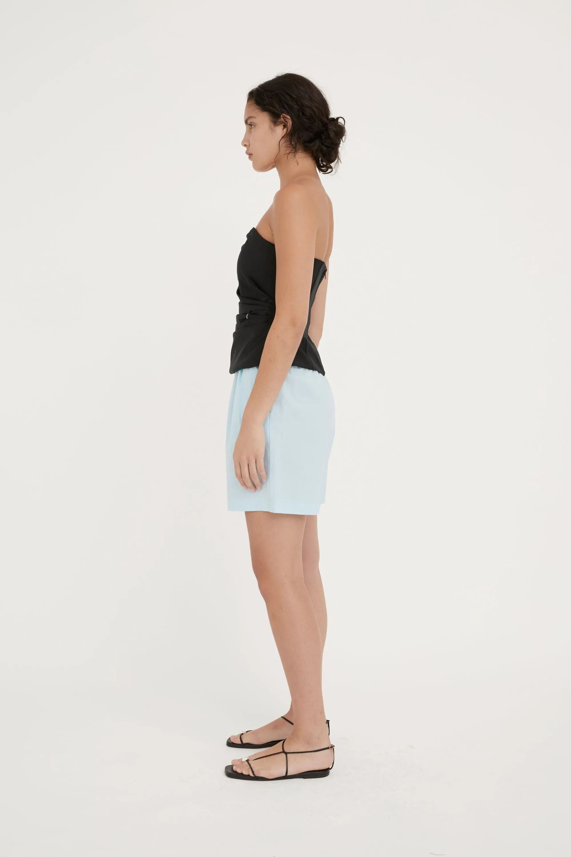 STELLA COTTON SHORTS - ICE BLUE