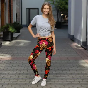 StinkBone Skulls & Roses Leggings