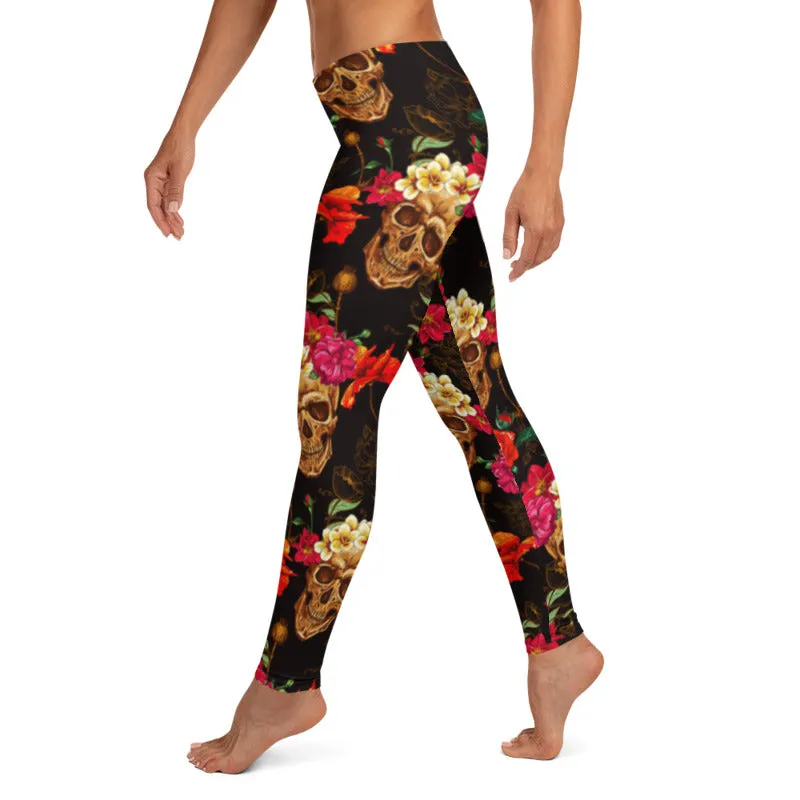StinkBone Skulls & Roses Leggings