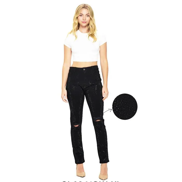 Stone Black Skinny Hight Waist Jean