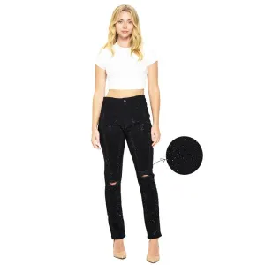 Stone Black Skinny Hight Waist Jean