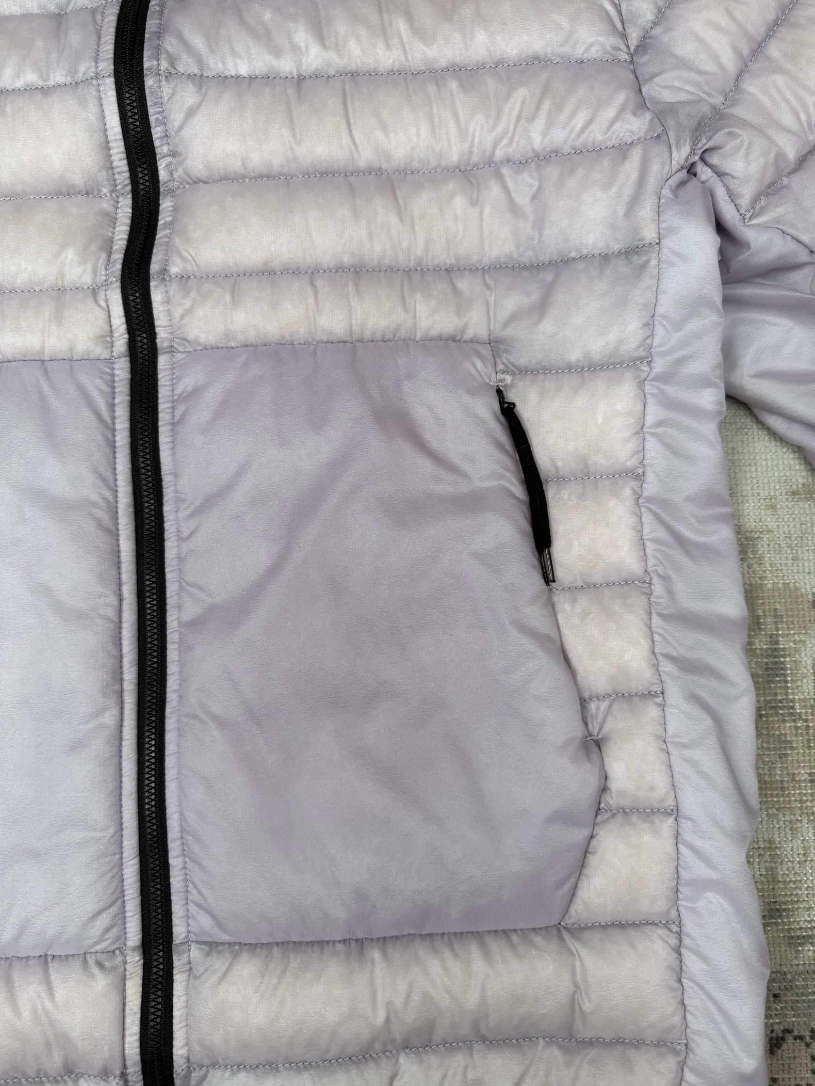 Store Island Bio-Based Ripstop Nylon Down Quilted Overshirt - Lilac