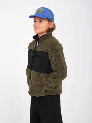 Storm Stone Zip Sherpa Sweatshirt - Wintermoss - (KIDS)