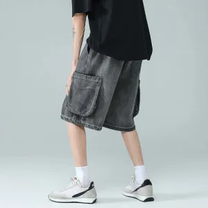 StreetWave Hip Hop Denim Shorts