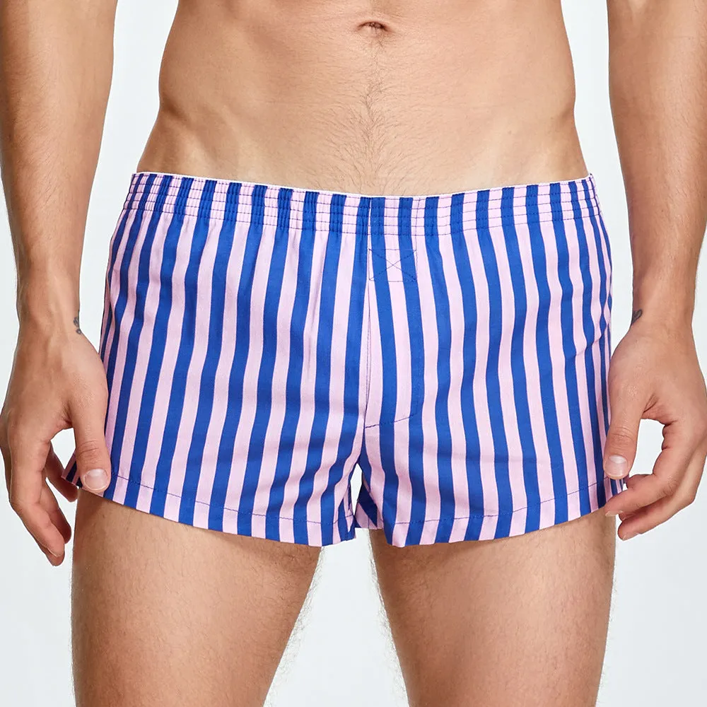 Striped Cotton Shorts