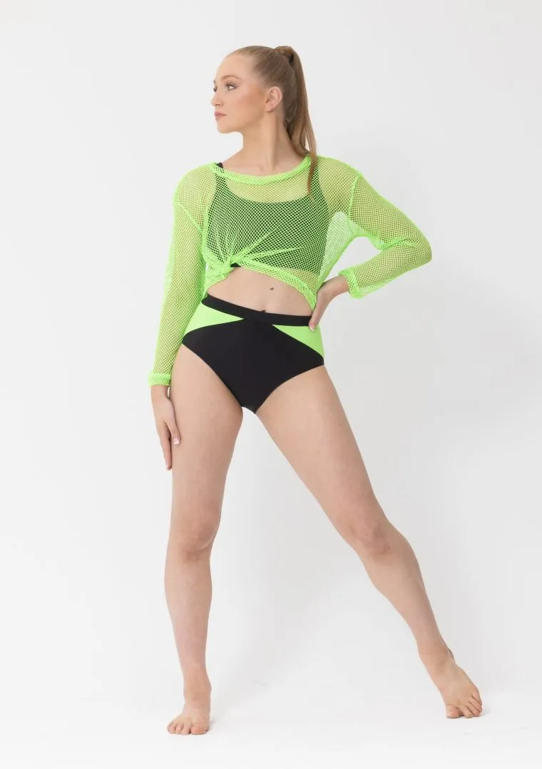 Studio 7 Long Sleeve Fishnet Crop CHCT17 / ADCT17