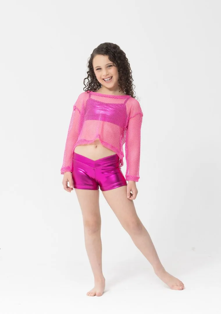 Studio 7 Long Sleeve Fishnet Crop CHCT17 / ADCT17