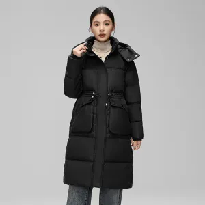 Stylish Women's Thickened Padded Puffer Coat with Elastic Band Cuff
