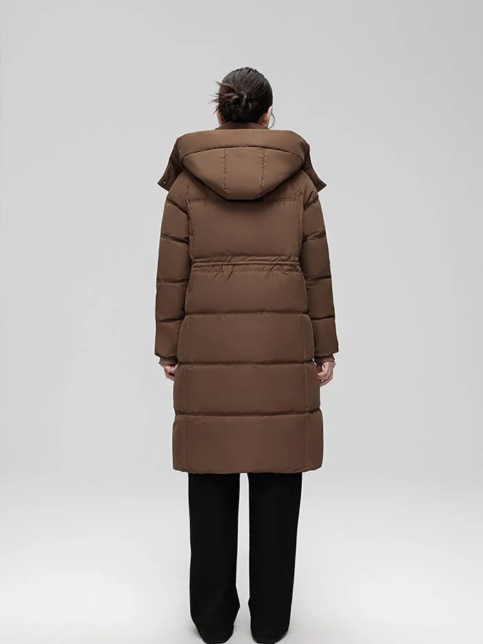 Stylish Women's Thickened Padded Puffer Coat with Elastic Band Cuff