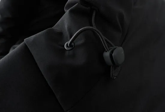 Stylish Zip-up Quilted Puffer Jacket for Men with Label Detailing