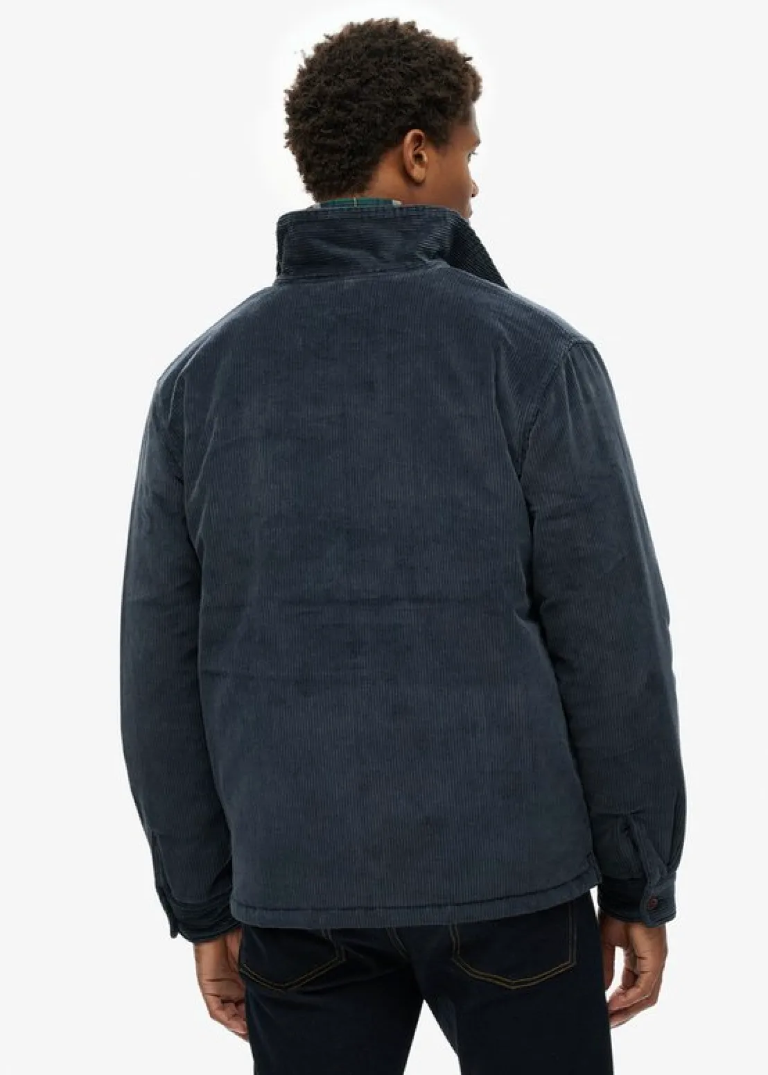SUPERDRY Surplus Cord Quilt Overshirt - Eclipse Navy