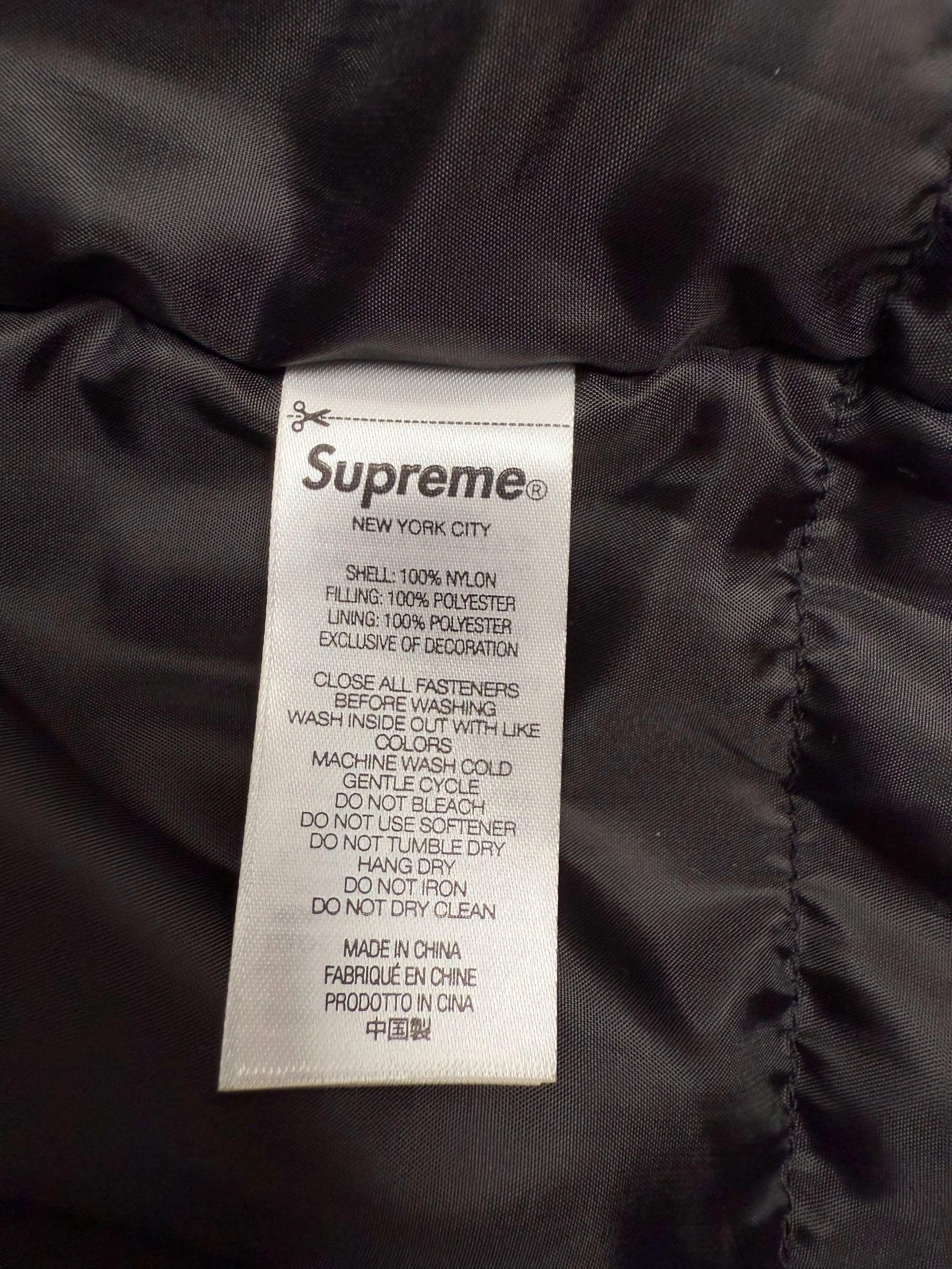 Supreme x Mitchell & Ness Quilted Sports Jacket - Black (Unused)