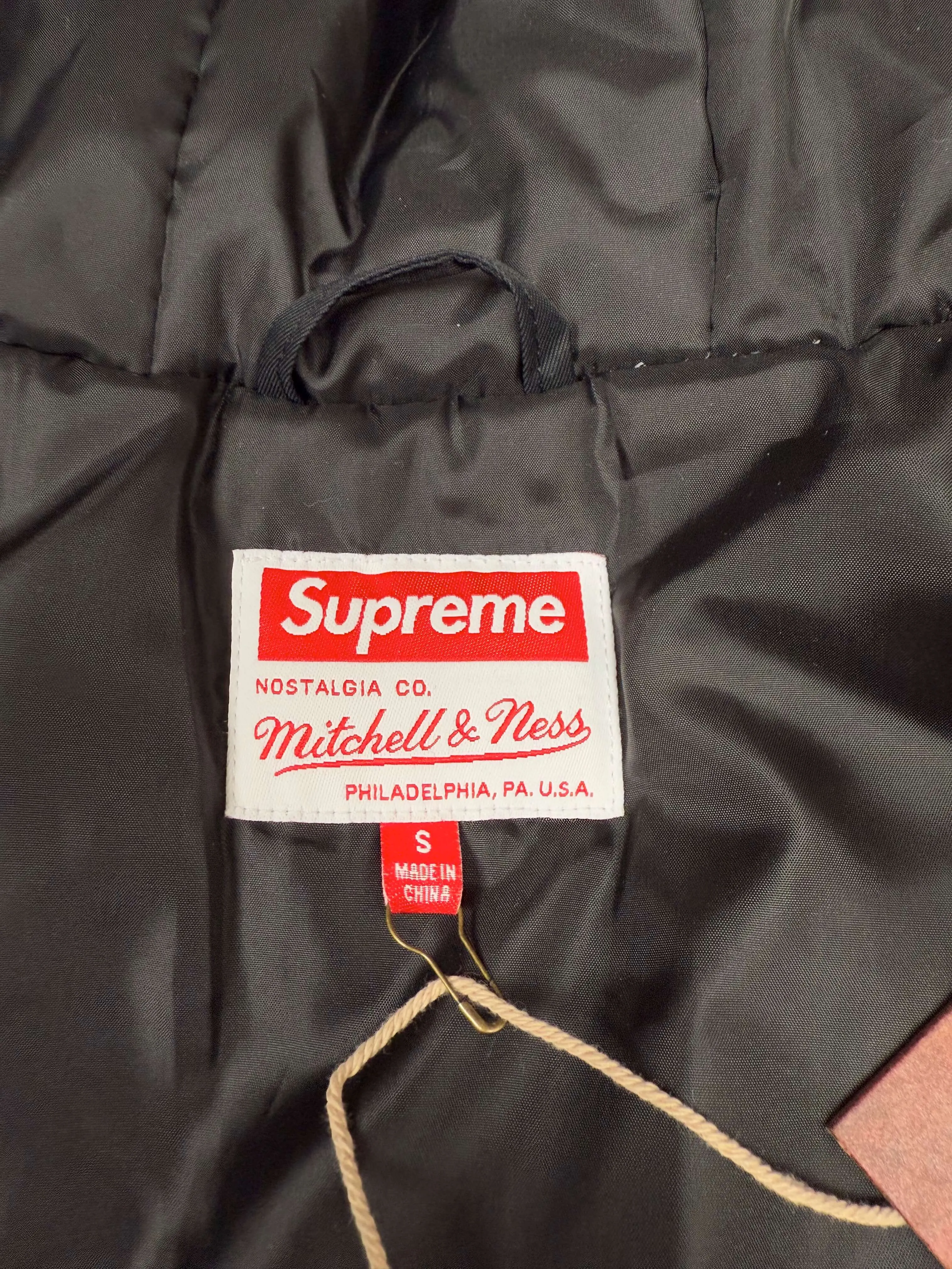 Supreme x Mitchell & Ness Quilted Sports Jacket - Black (Unused)