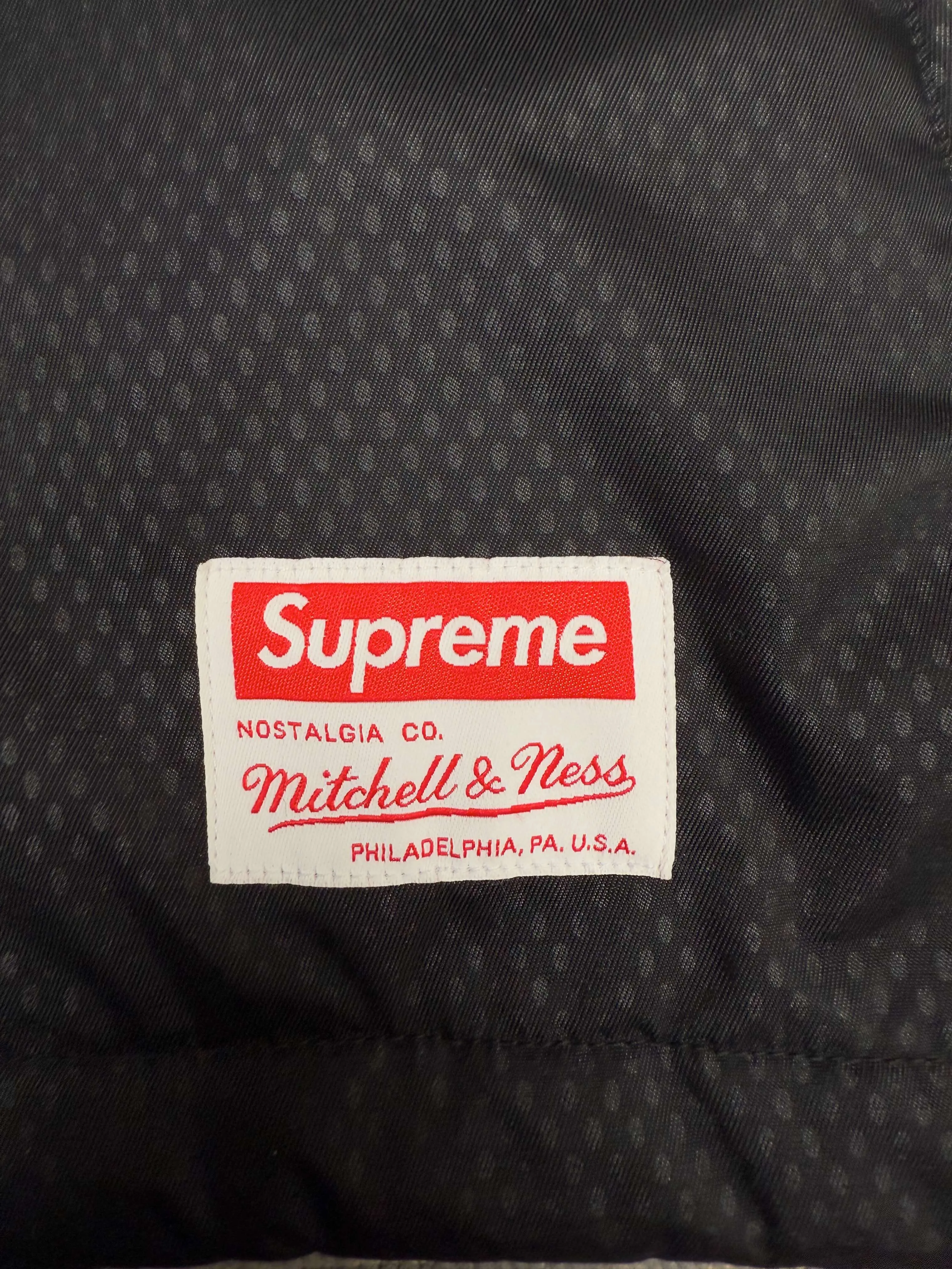 Supreme x Mitchell & Ness Quilted Sports Jacket - Black (Unused)