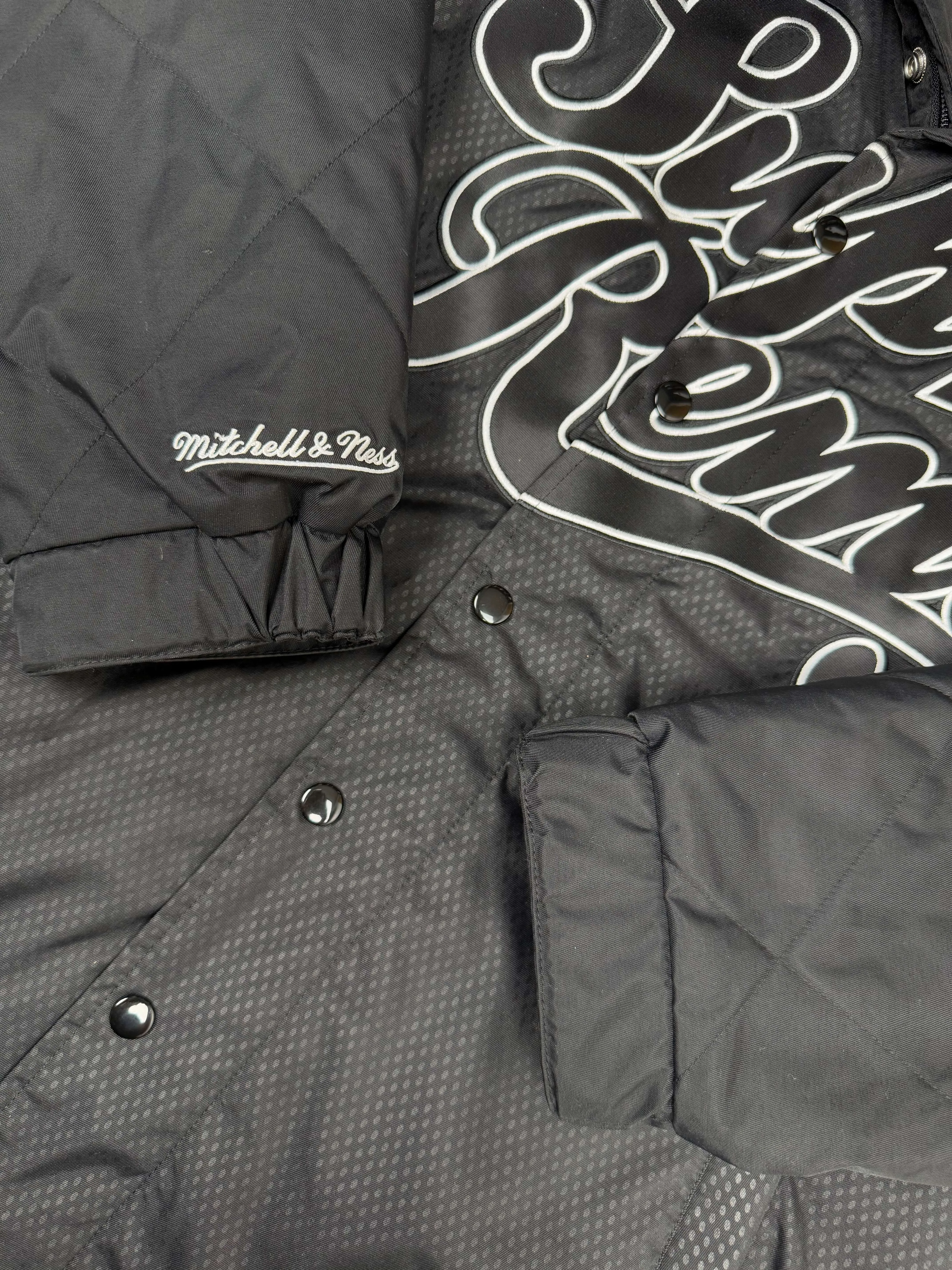 Supreme x Mitchell & Ness Quilted Sports Jacket - Black (Unused)