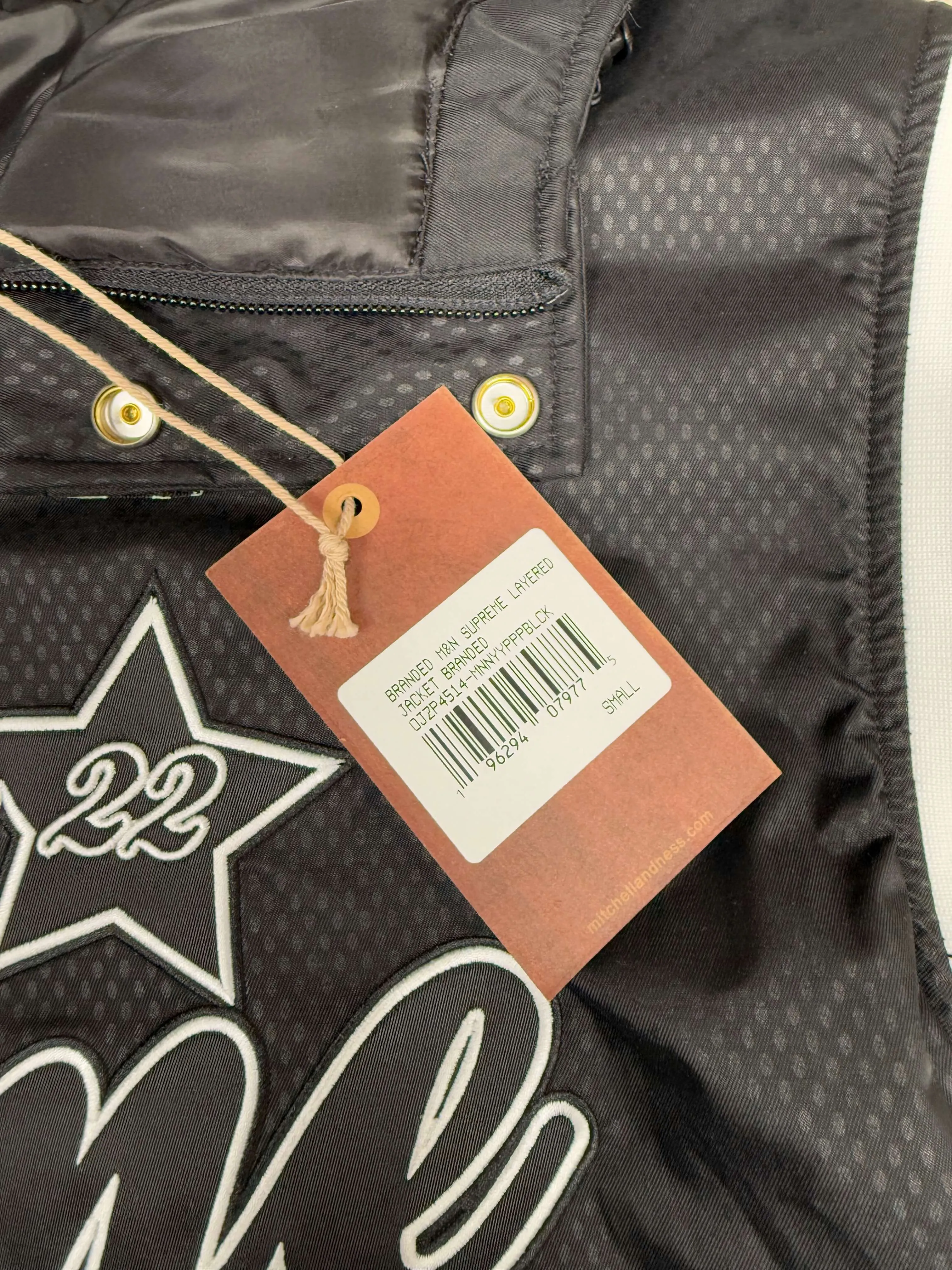 Supreme x Mitchell & Ness Quilted Sports Jacket - Black (Unused)