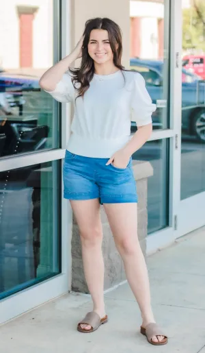 Taking It All Top in Off White
