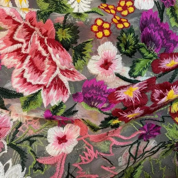Tap Short - Multicolor Cotton Embroidery -