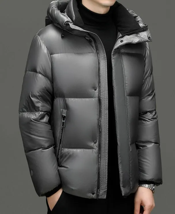 Thickened and Windproof Puffed Down Jacket