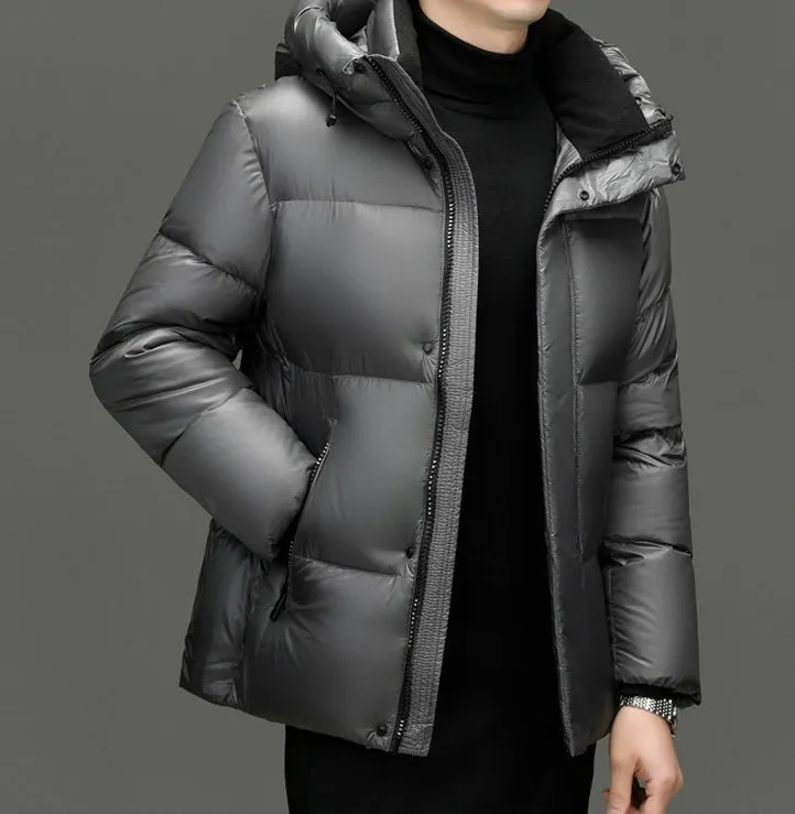 Thickened and Windproof Puffed Down Jacket