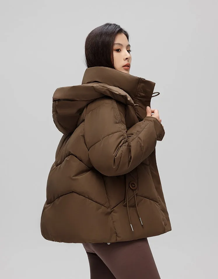 Thickened Quilted Puffer Jacket with Toggle Button