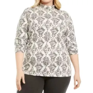 Tops Long Sleeve Mock Neck Women's Sweaters