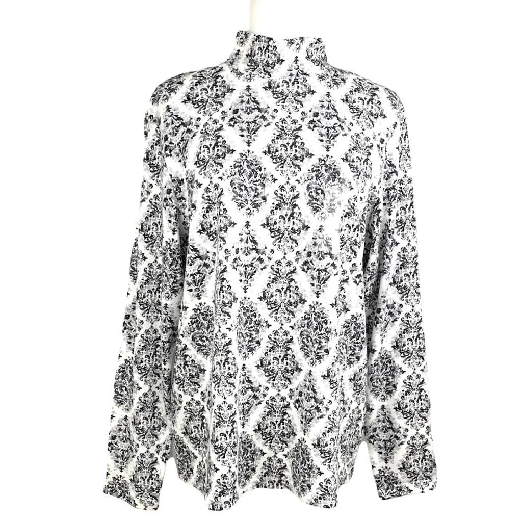 Tops Long Sleeve Mock Neck Women's Sweaters