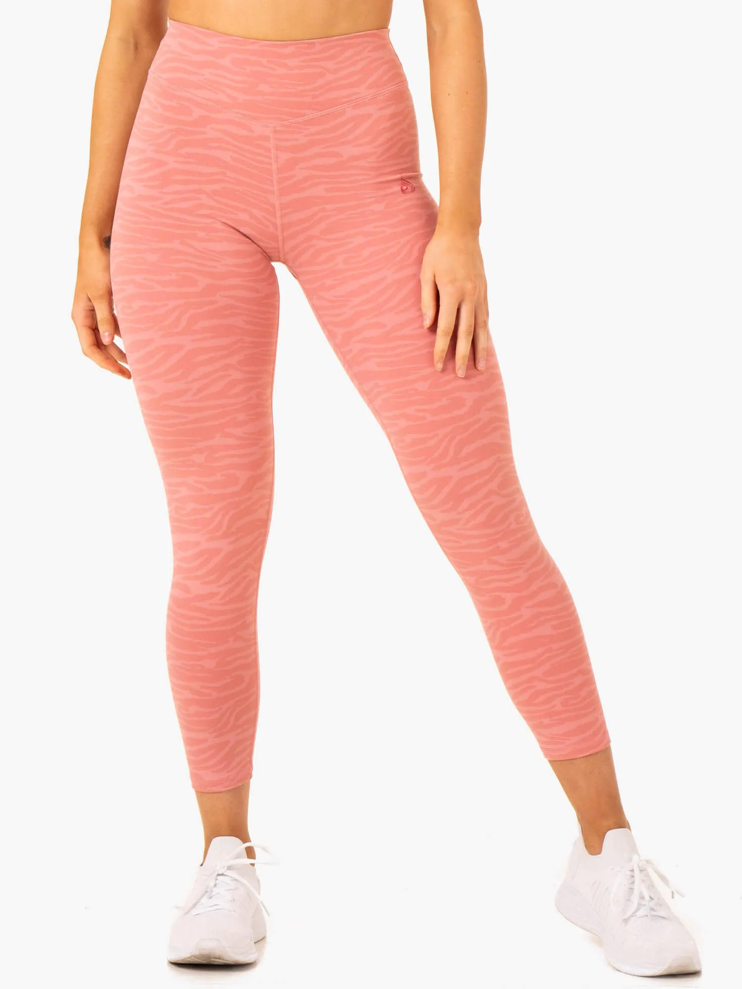 Transform High Waisted Leggings - Pink Zebra