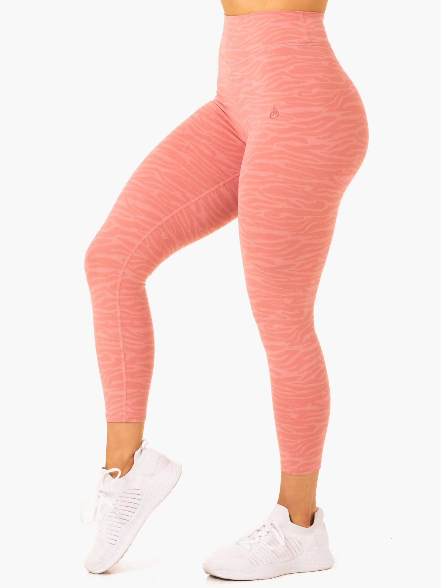 Transform High Waisted Leggings - Pink Zebra