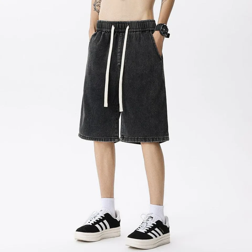 Trendy Straight-leg Denim Shorts for a Cool Casual Look