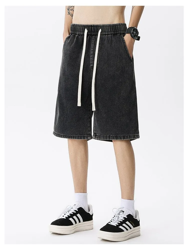 Trendy Straight-leg Denim Shorts for a Cool Casual Look