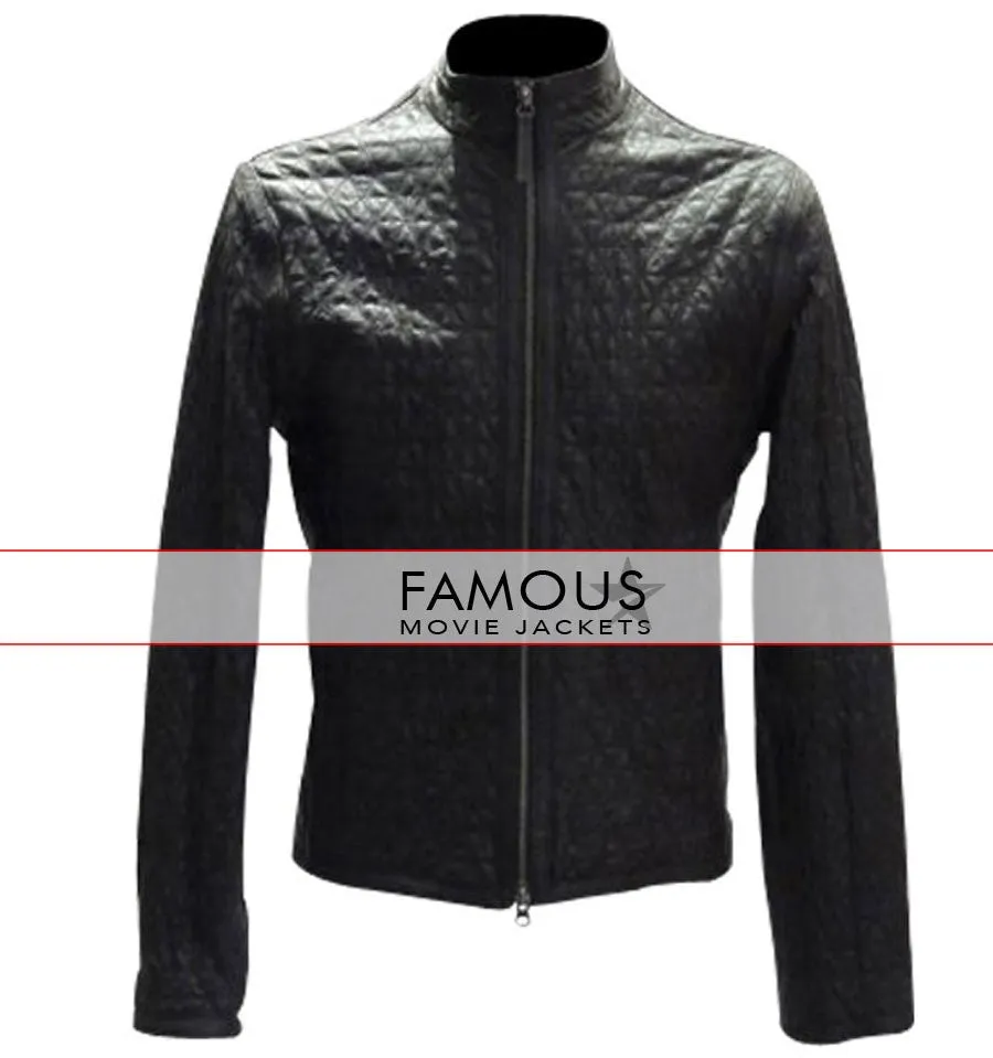 True Blood 4 Eric Northman Quilted Black Jacket