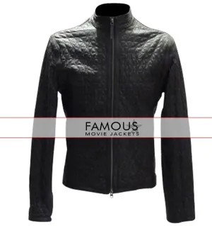 True Blood 4 Eric Northman Quilted Black Jacket