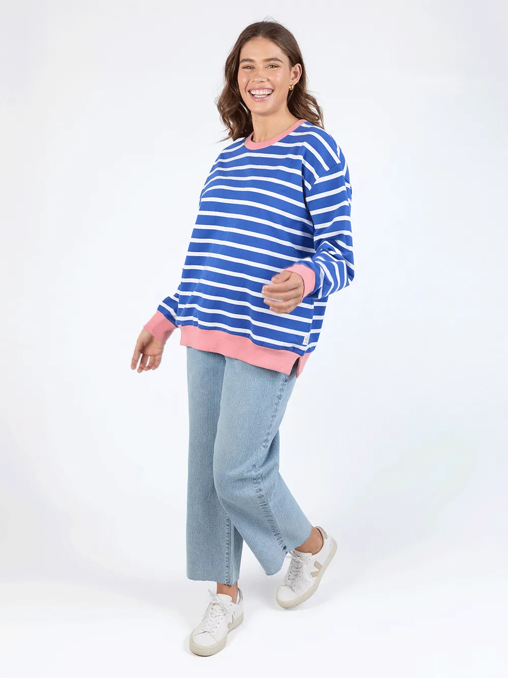 Tully Stripe Fleece Crew