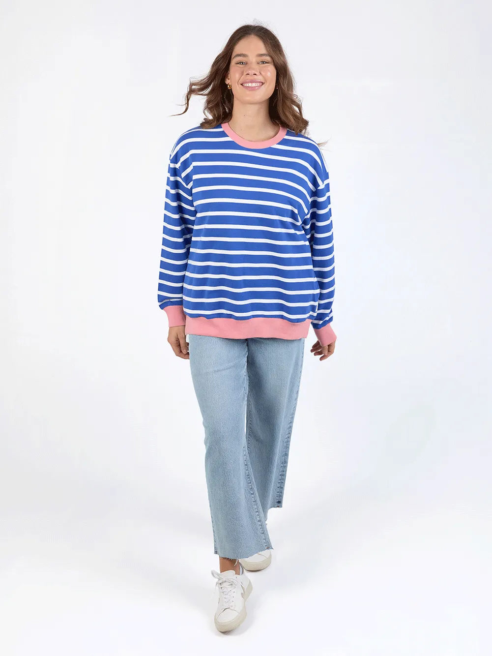 Tully Stripe Fleece Crew