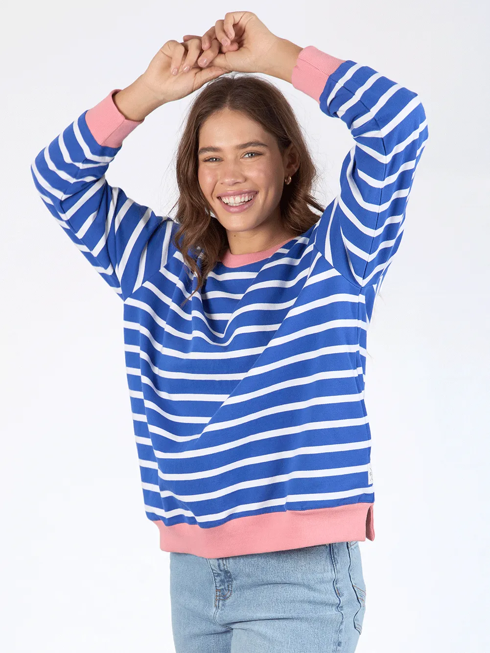 Tully Stripe Fleece Crew