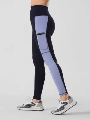 Two Pointer Legging in Navy Blue