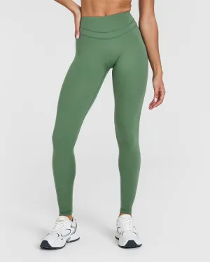 Unified High Waisted Leggings | Forest Green