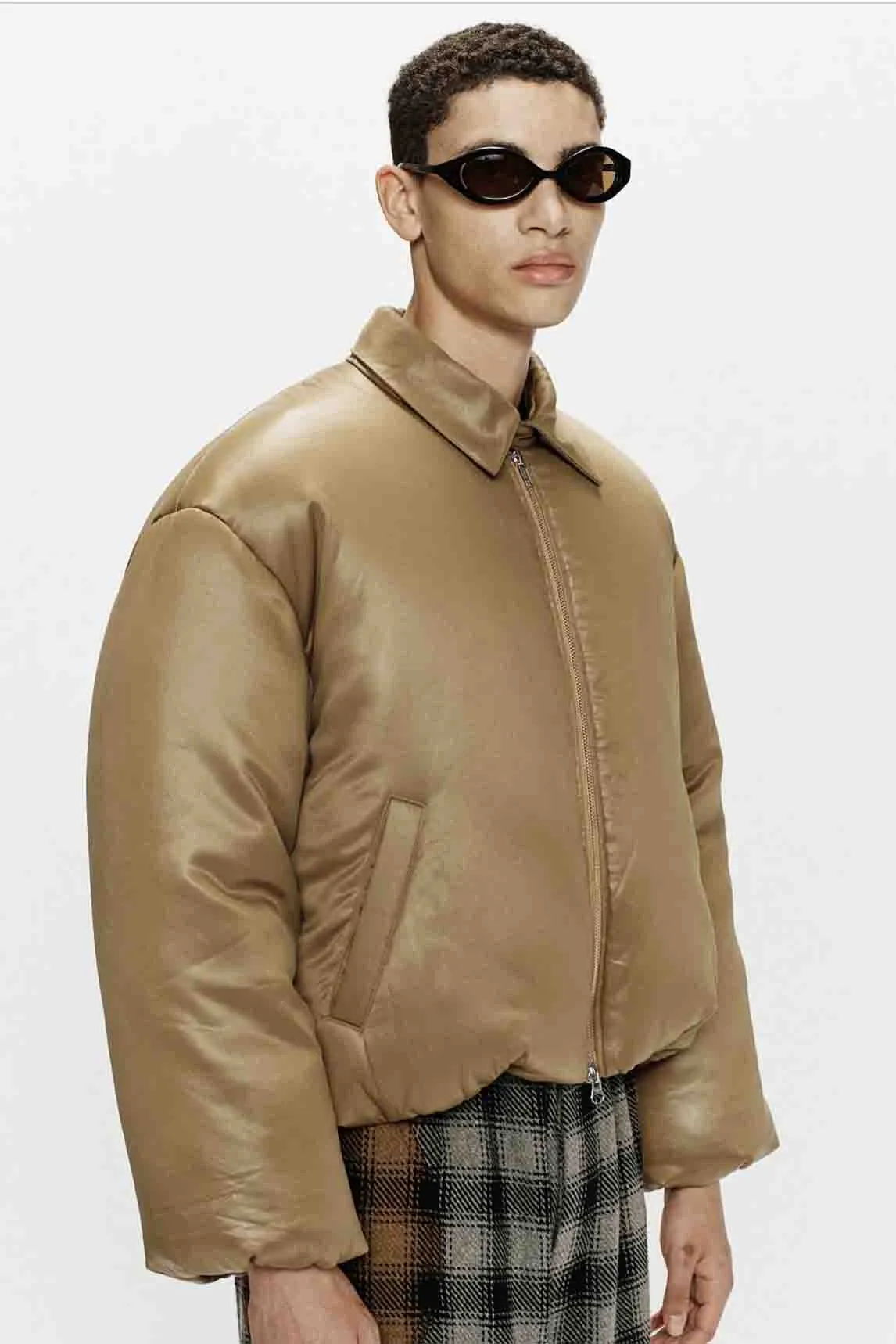 Unisex Puffer Jacket Camel