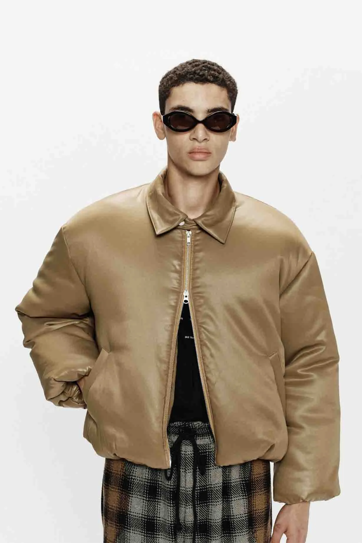 Unisex Puffer Jacket Camel
