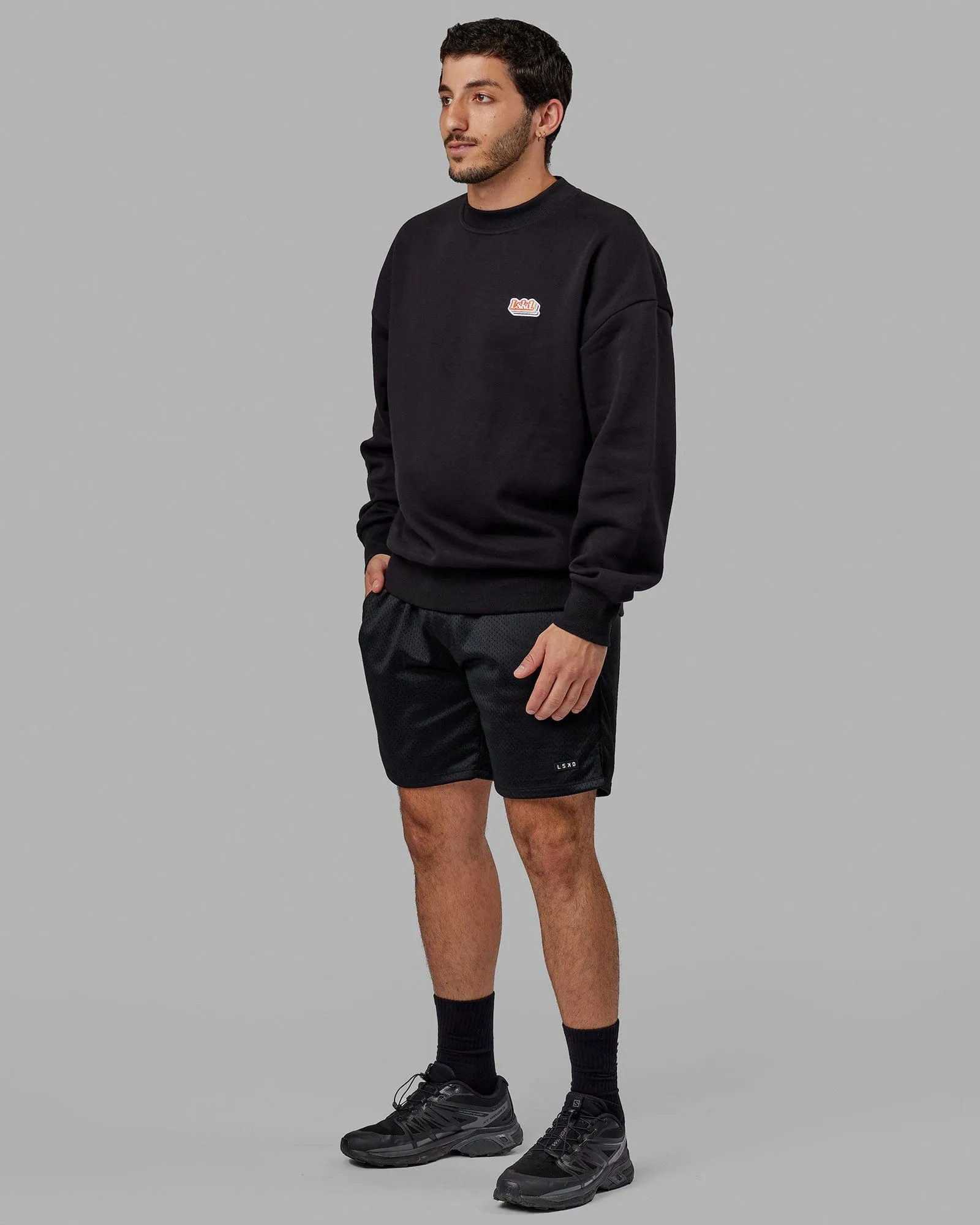 Unisex Radiate Sweater Oversize - Black