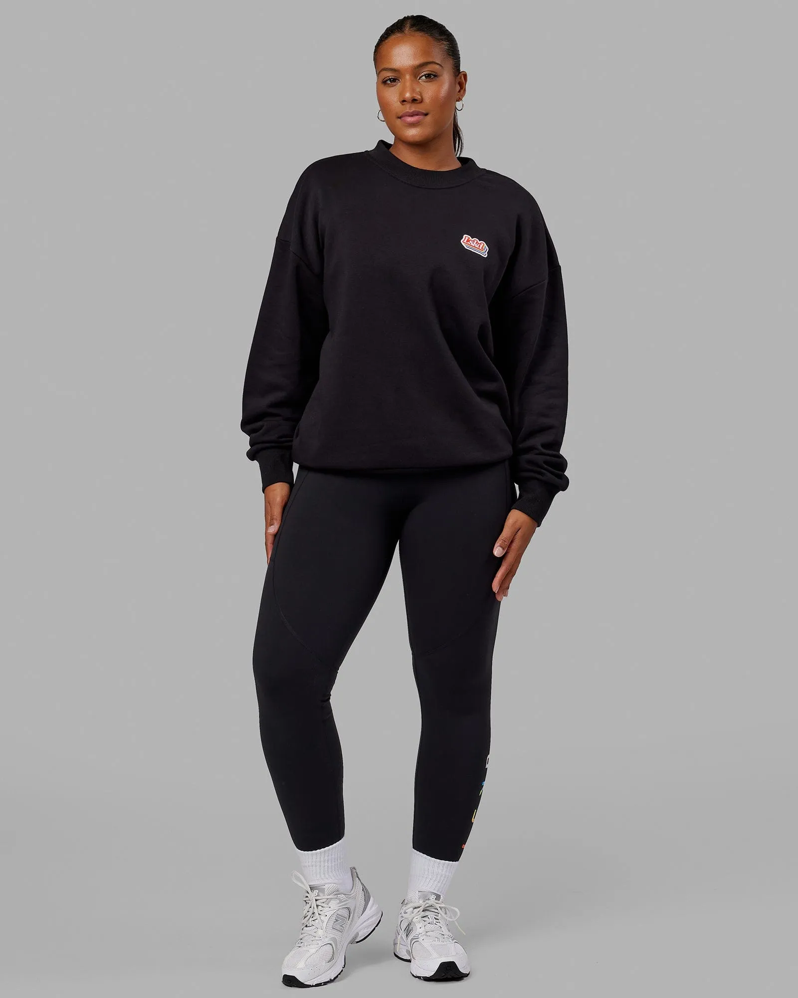 Unisex Radiate Sweater Oversize - Black